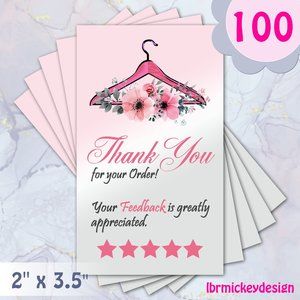 100 Thank You Cards